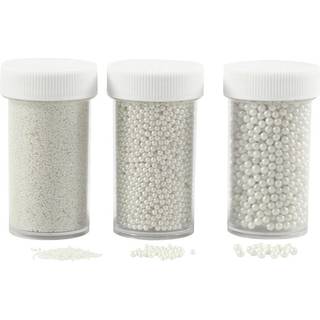 Mini Glaskugler i Perlemor - 3 Størrelser, 135g