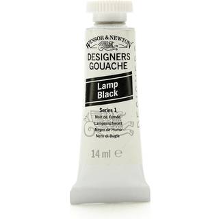 Winsor & Newton Designers Gouache 14 ml – Lamp black 337