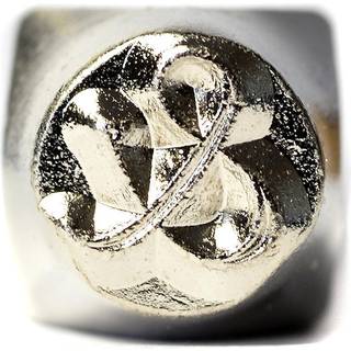 Prægestempel i massivt stål, 65 mm længde, 6 mm flade
