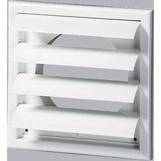 Lamelventil 188x188 mm Ø123 mm, hvid, type 71.5
