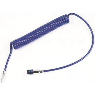 Flowconcept blå spiralslange 5 m / Ø10 mm 1/4” kobling/nippel serie 1625
