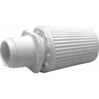 Klemnippel M10u gevind hvid