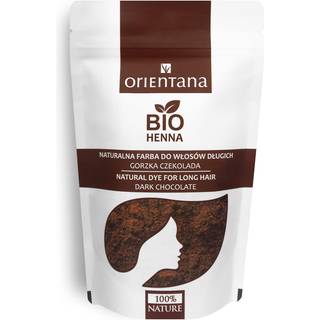 Orientana Bio Henna Natural Dye Permanent hårfarve Skygge Dark Brown 100 g - 100 g