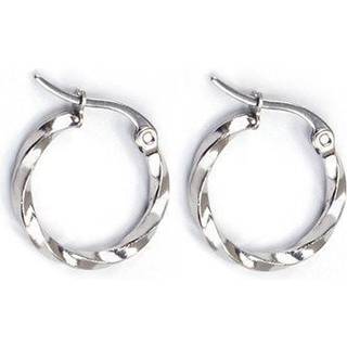 Everneed Tilla Twist Lille Sølvfarvet Hoop (U)