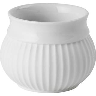Lyngby Porcelæn Curve fyrfadsstage Ø6,5 cm hvid