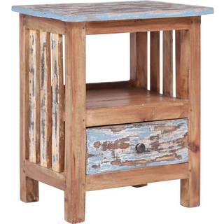 sengebord 41x30x50 cm massivt mahognitræ