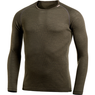 Woolpower Lite Crewneck Merino undertøj størrelse XXS farve olivengrøn/brun