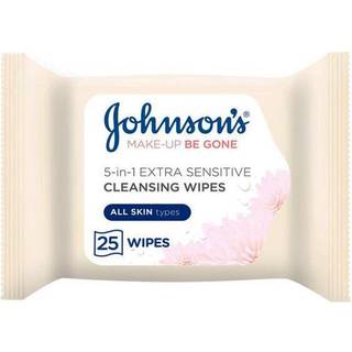 Johnsons Make-Up Be Gone 5-in-1 Extra-Sensitive Cleansing Wipes 25 stk.