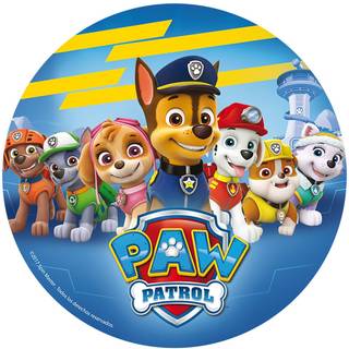 Vaffelpapir Paw Patrol sukkerfri Ø20 cm