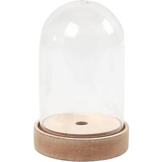 Elegant klokke på træfod - 12,5 cm høj, 8 cm diameter