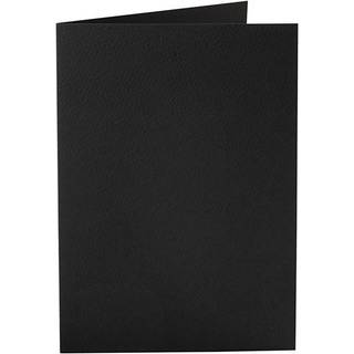 Elegante sorte dobbeltkort 10,5x15 cm - 10 stk.