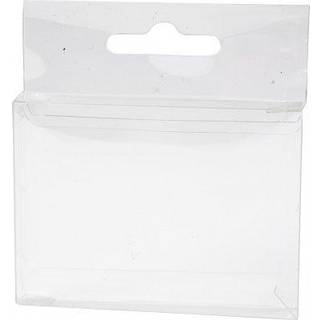 Glasklar PET Æske 74x54x10 mm - 100 stk.