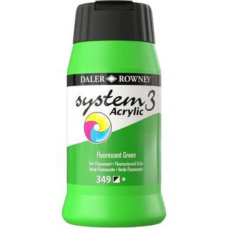 System 3 Acrylic 500 ml. Metallic & Neon Fluo Green