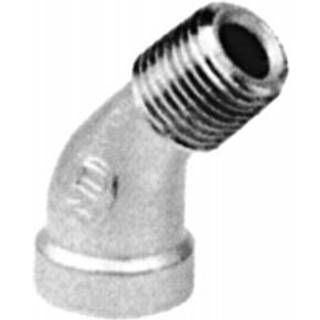 Vinkel 45° 1.4408, 20 bar 1/2 muffe/nippel