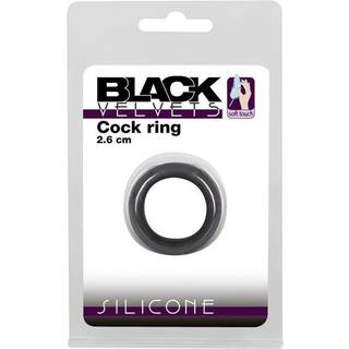 Black Velvet - Tykt penisring (2,6 cm) - sort