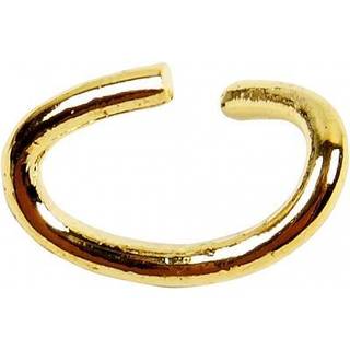 Ovale Metalringe, forgyldt Antal: 50 stk. Tykkelse: 0,7 mm Indvendig mål: 2,5x4 mm Farve: Forgyldt.