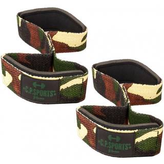 Figure 8 Straps - Lifting Loops, green camo, C.P. Sports