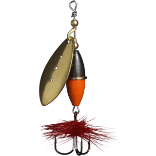 Myran Wipp Spinner Sort / Orange / Guld 3g