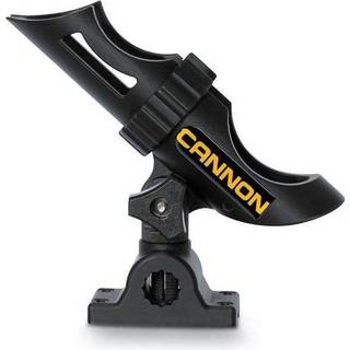 Stangholder til båd (topmonteret &amp; sidemonteret) Cannon, til 1 fiskestang, roterbar, sort