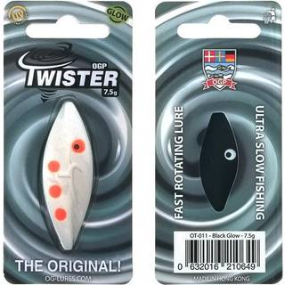 Twister 2g - sort selvlysende (På lager i varehus)