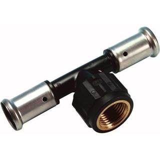 Henco pres tee PVDF med indvendig gevind 50 x 11/2 x 50 mm