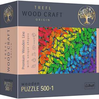 Rainbow Butterflies - Wood Craft Puzzle (500+1 pieces)