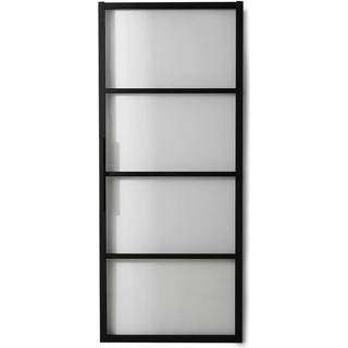 Habo - Square skydedør 100x213,3 cm - Sort