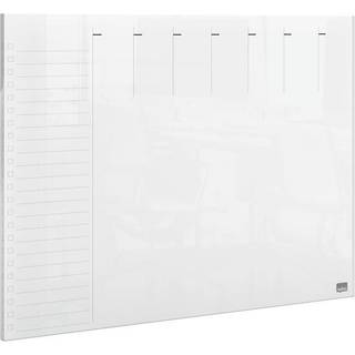 Mini whiteboard planner skrivebord - væg, transp. A4, Nobo 1915614