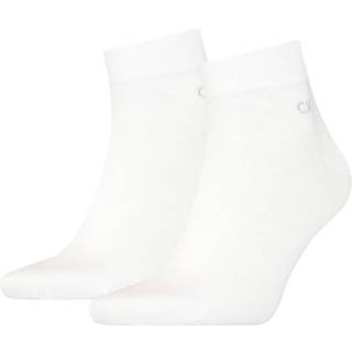 Calvin Klein 2-pak Quarter Socks - White - Str 39/42