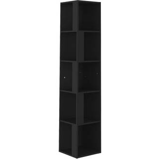 Hjørneskab Konstrueret Træ - Sort / 33 x 33 x 164.5 cm