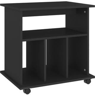 rulleskab 60x45x60 cm konstrueret træ betongrå