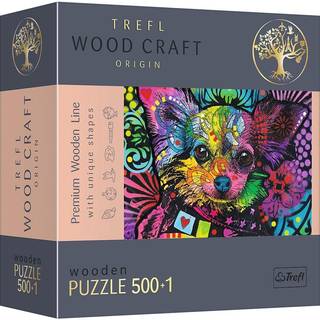 Colorful Puppy - Wood Craft Puzzle (500+1 pieces)