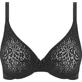 Wacoal Halo Lace Underwire Bra - Black - E 70