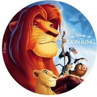 Disney Løvernes Konge, Kage Print Ø20cm - Dekora