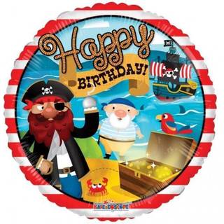 Happy birthday pirat folieballon