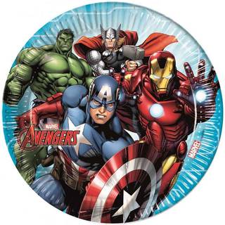 Mighty Avengers tallerkner, 23cm