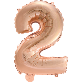 Folie ballon 2 rose gold, 41 cm