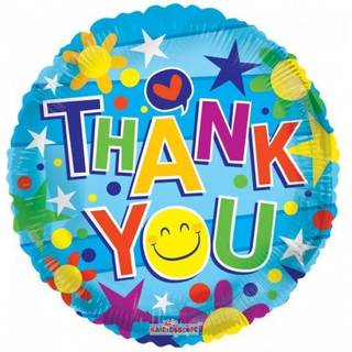Folieballon Thank You, 46 cm