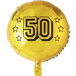 50 guld folieballoner 18"