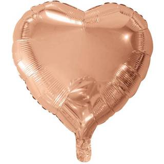 Rose Gold folieballon 46 cm. - Hjerte