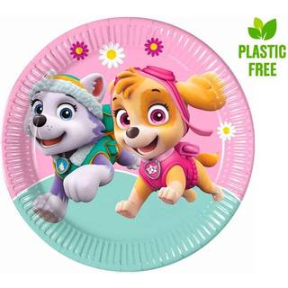 Paw Patrol paptallerkner 8 stk. - Skye & Everest