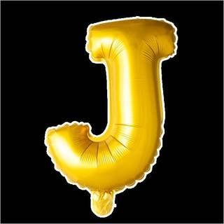 Folie ballon J, guld 41 cm