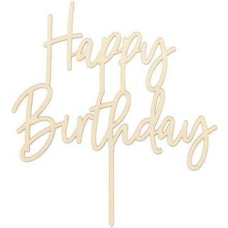 Trækage Topper "Happy Birthday" – Skab uforglemmelige festøjeblikke