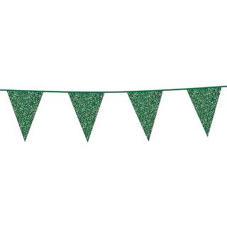 6 m. Vimpler med glitter grøn flag