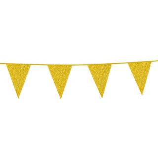 6 m. Vimpler med glitter guld flag