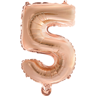 Tal Folieballon "5" - Rose Guld 41cm