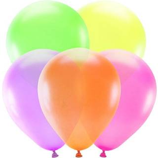 5 stk. Neonballoner 25 cm Mix Farver – Livlige og festlige til enhver begivenhed
