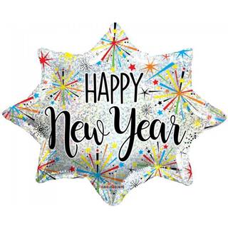 Folieballon Happy New Year, 46 cm