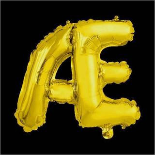 Folie ballon Æ, guld 41 cm
