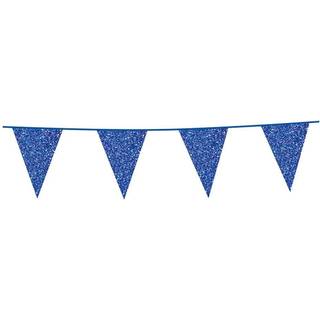 6 m. Vimpler med glitter blå flag
